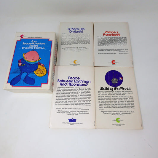 Four Space-Adventure Stories Matthew Looney Jerome Beatty Jr. Box Set Avon Books