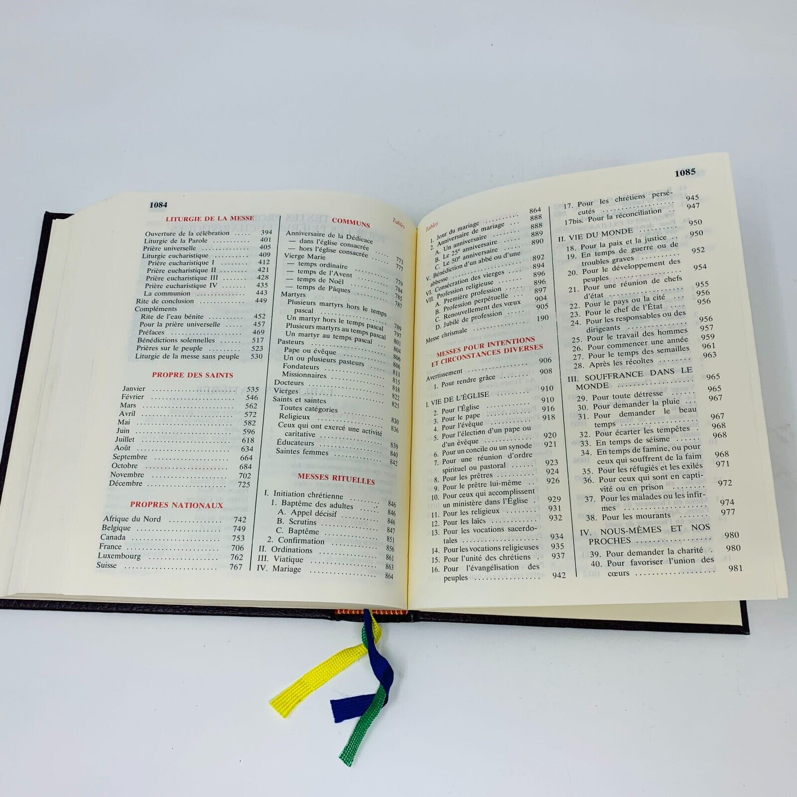2001 Missel Romain Desclée Mame Français Messe Liturgie Missal French Hardcover