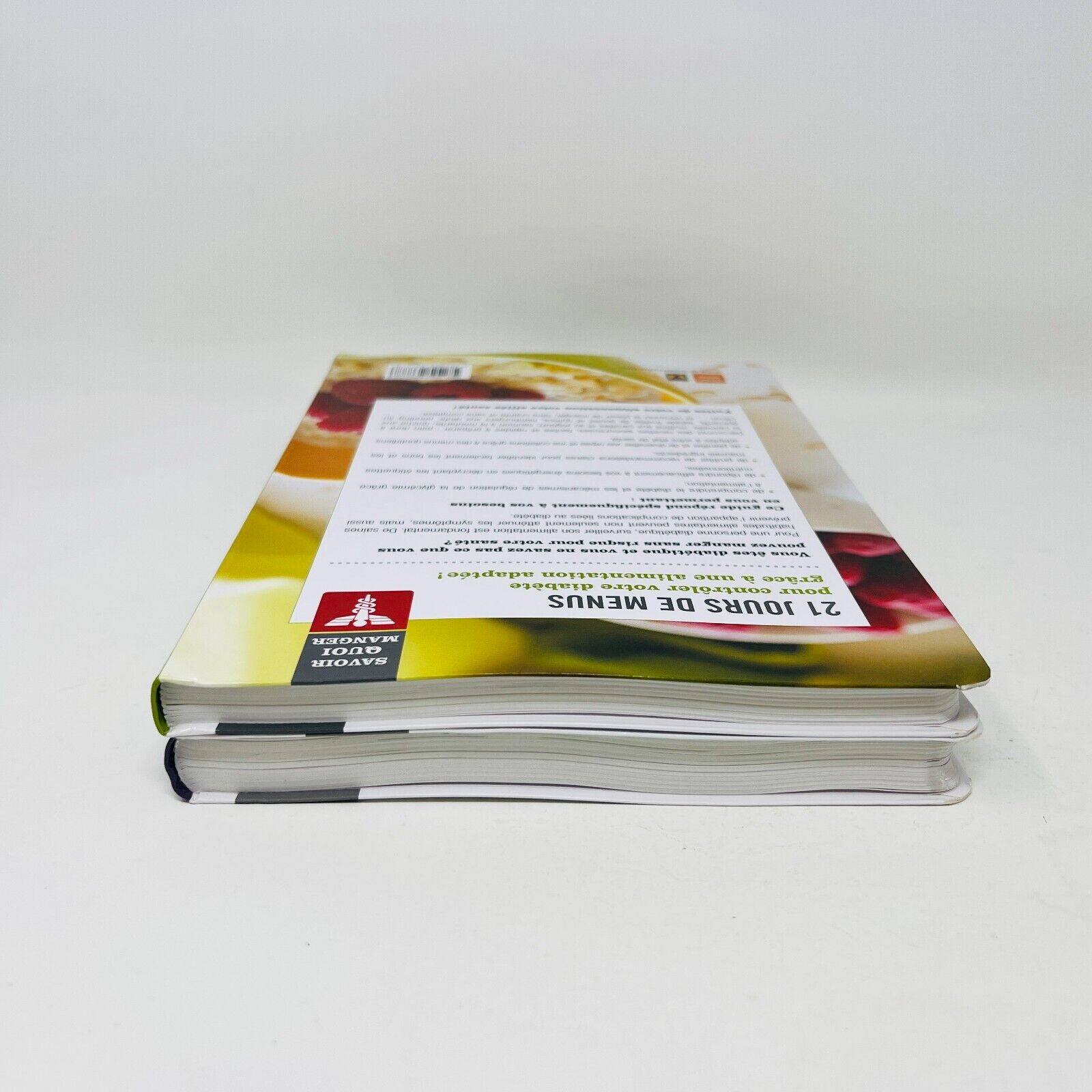 Lot de Livres Savoir Quoi Manger Maigrir/Diabète 21 Jours Menus Cuisine Recettes