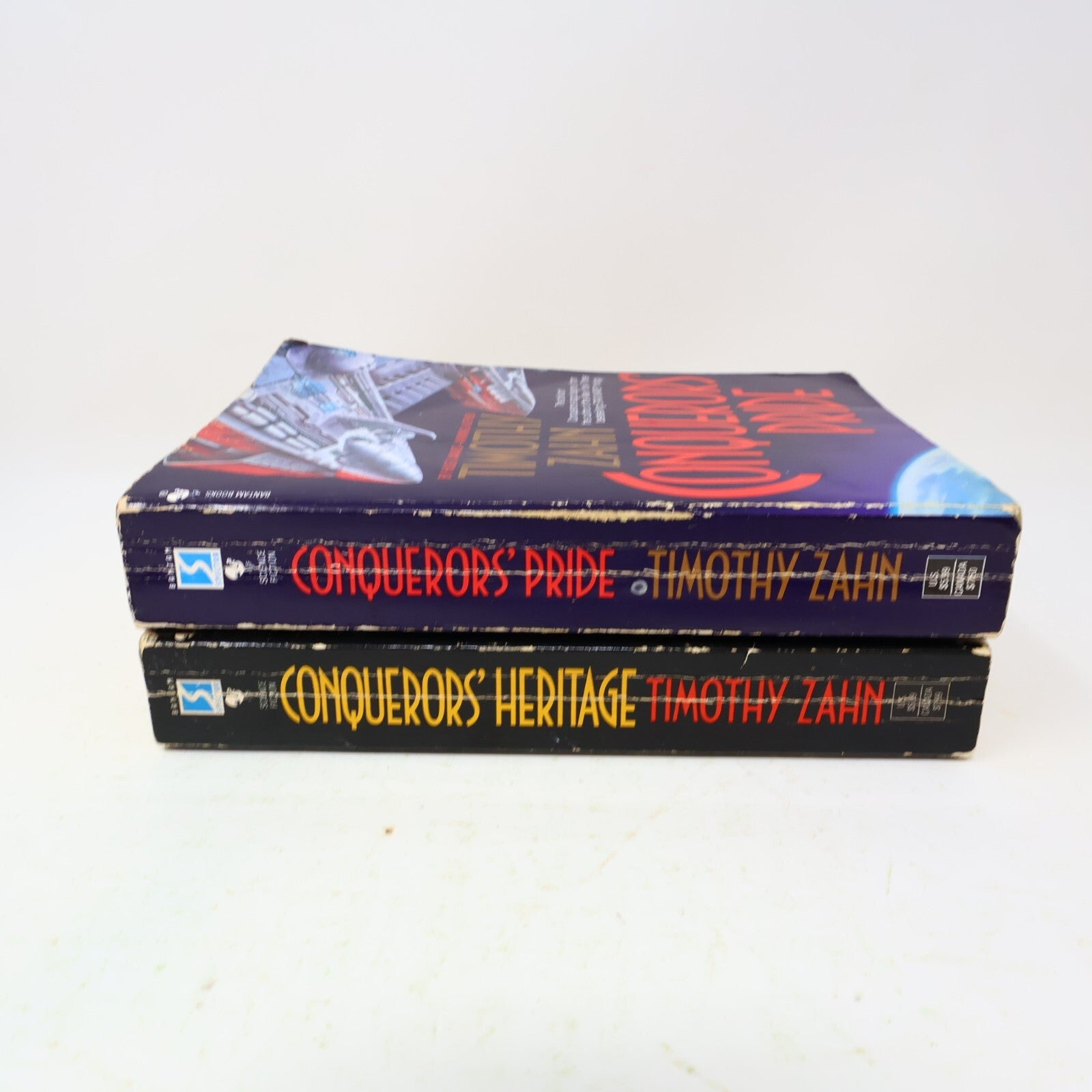 Conquerors' Heritage/Pride 2 Books Lot Timothy Zahn Spectra Science-Fiction 90s