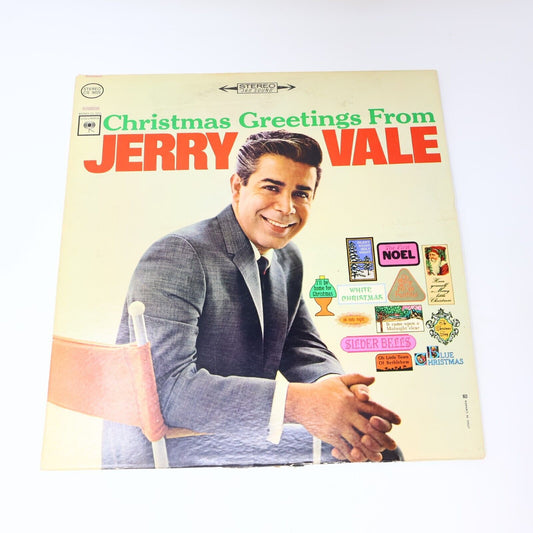 Christmas Greetings From Jerry Vale LP Record CS 9025 Silver Bells Silent Night