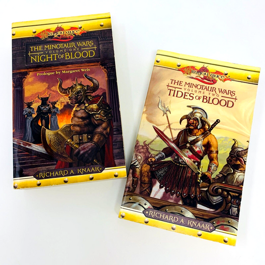 DragonLance The Minotaurs Wars 1-2 Night of Blood + Tides of Blood WOC Books Lot