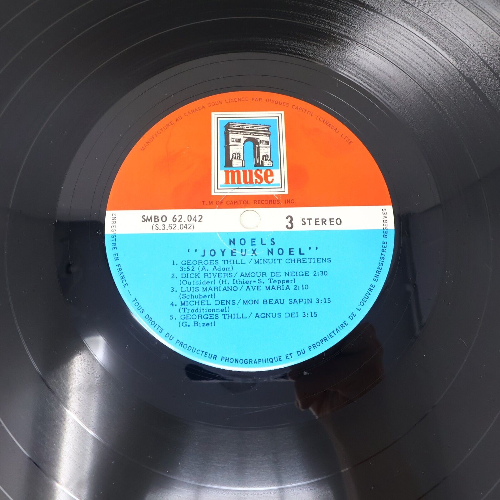 Joyeux Noël LP Muse 1969 Tino Rossi Charles Trenet Dick Rivers Minuit Chrétiens