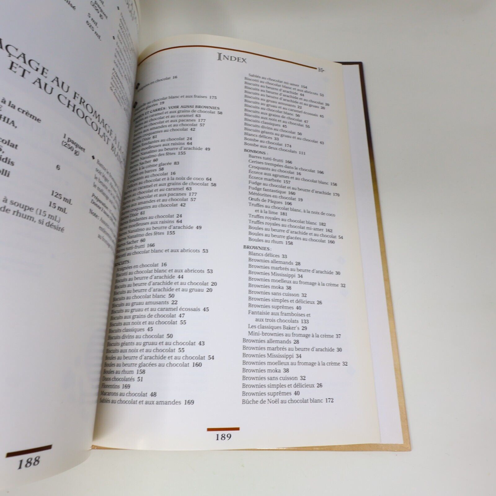 1995 Baker's le Chocolat à son Meilleur Desserts Cuisine Recettes Brimar Livre
