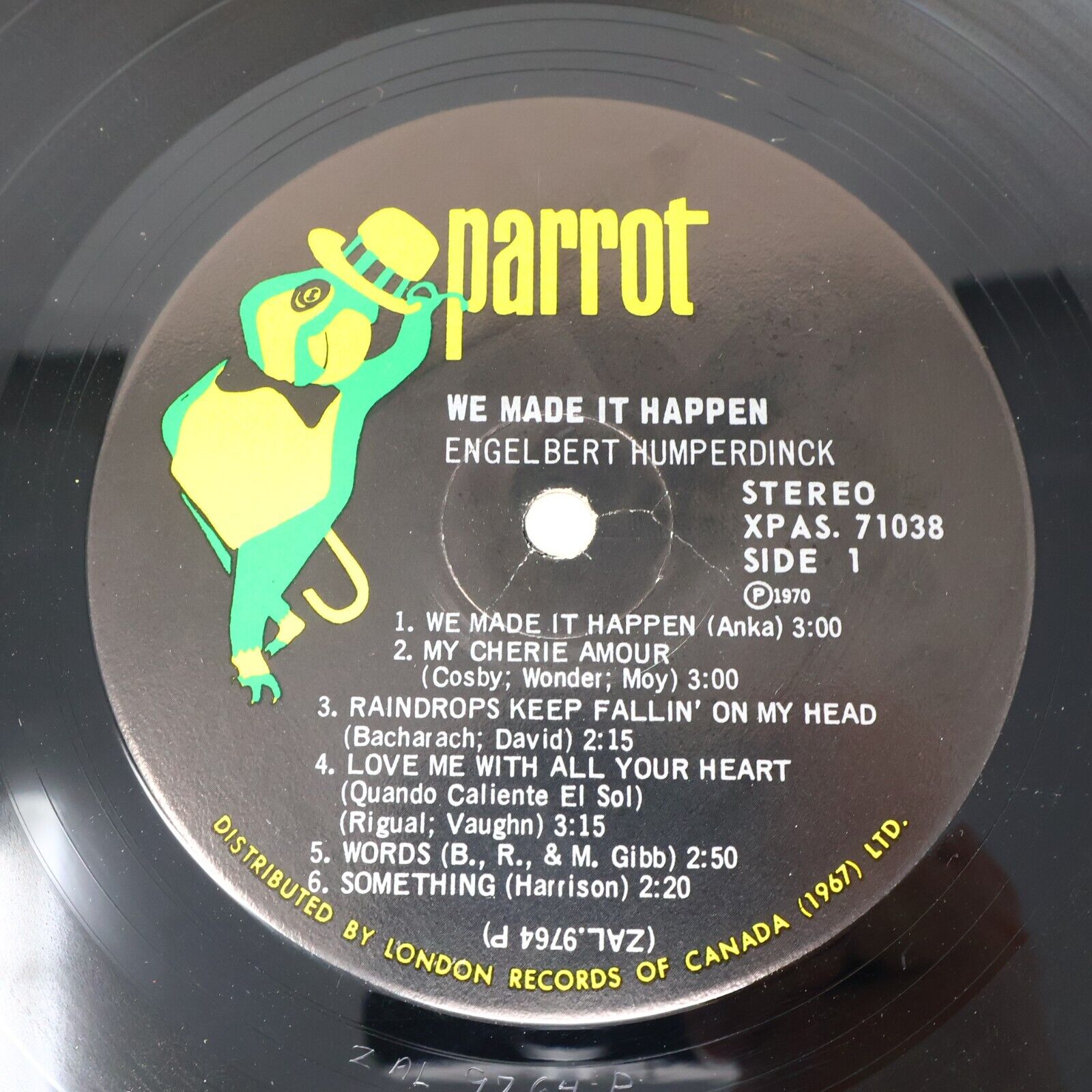 Engelbert Humperdinck We Made It Happen LP Record Vinyl XPAS 71038 Canada Parrot