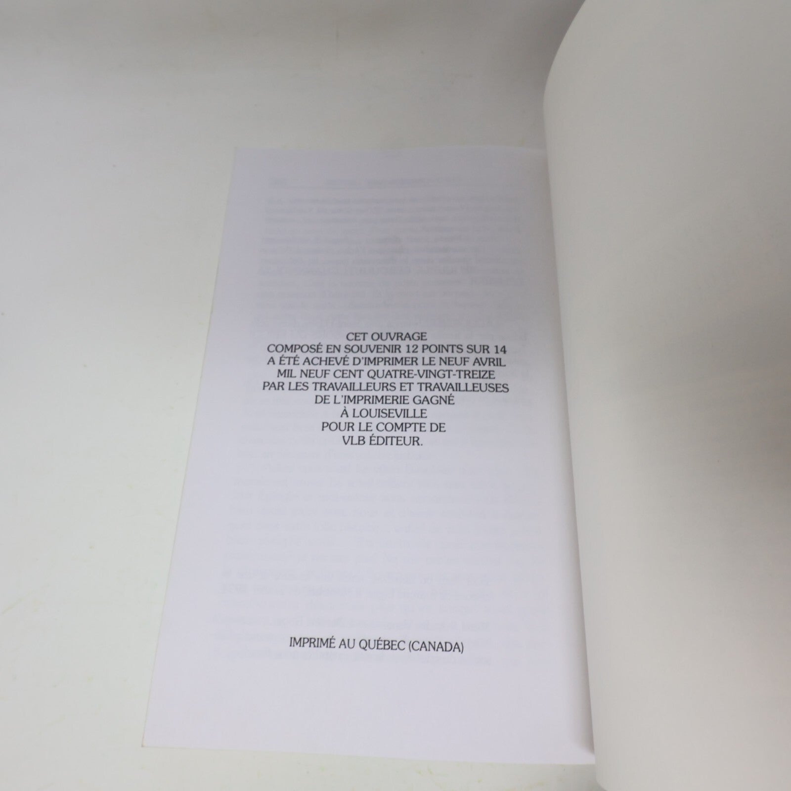 1993 Pas d'Admission Sans Histoire Plume Latraverse Vlb Littérature Québécoise