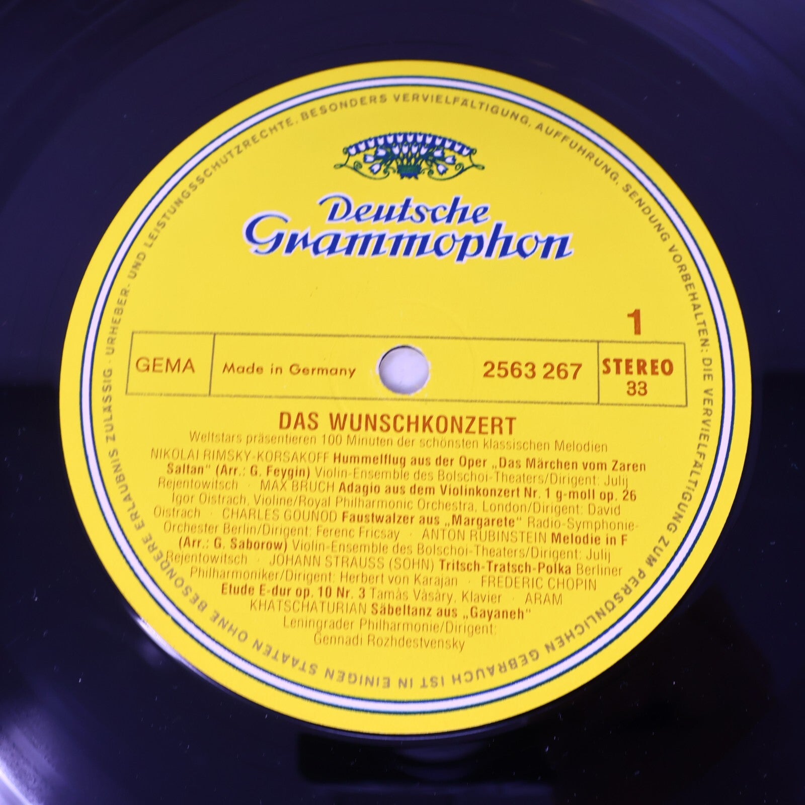 The Super Concert Karajan Berliner Böhm Kubelik Fricsay 2x LP Record 2721 073