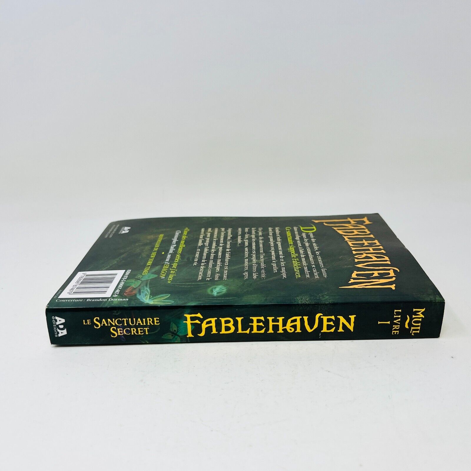 2009 Fablehaven #1 Le Sanctuaire Secret de Brandon Mull en Français/French Ada
