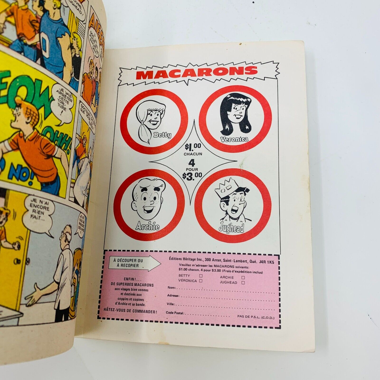 7x Sélection Archie Rions c'est l'Heure Jughead French Français EH Comic Lot 80s