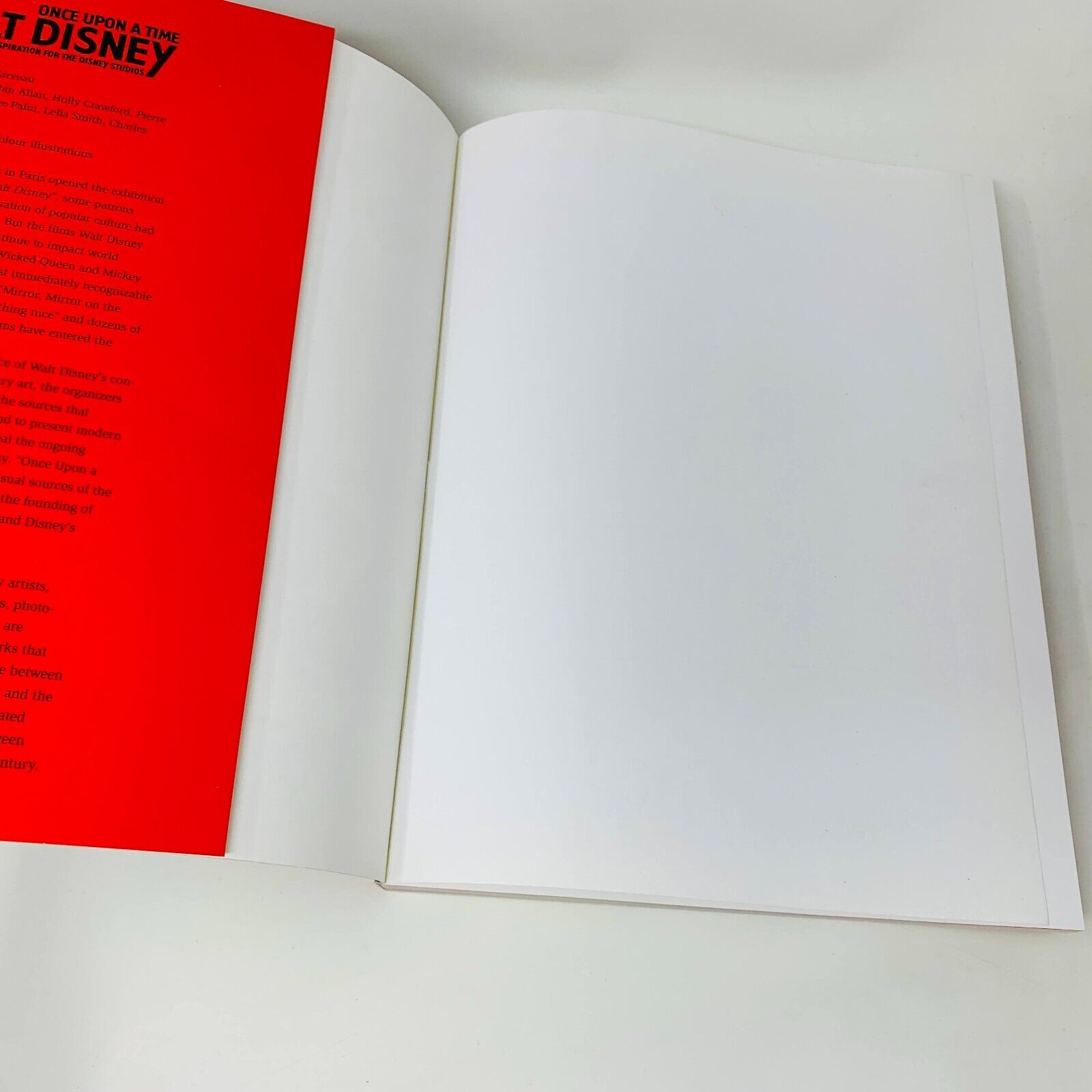 2006 Once Upon a Time Walt Disney Inspirations for the Studios Exhibition Book
