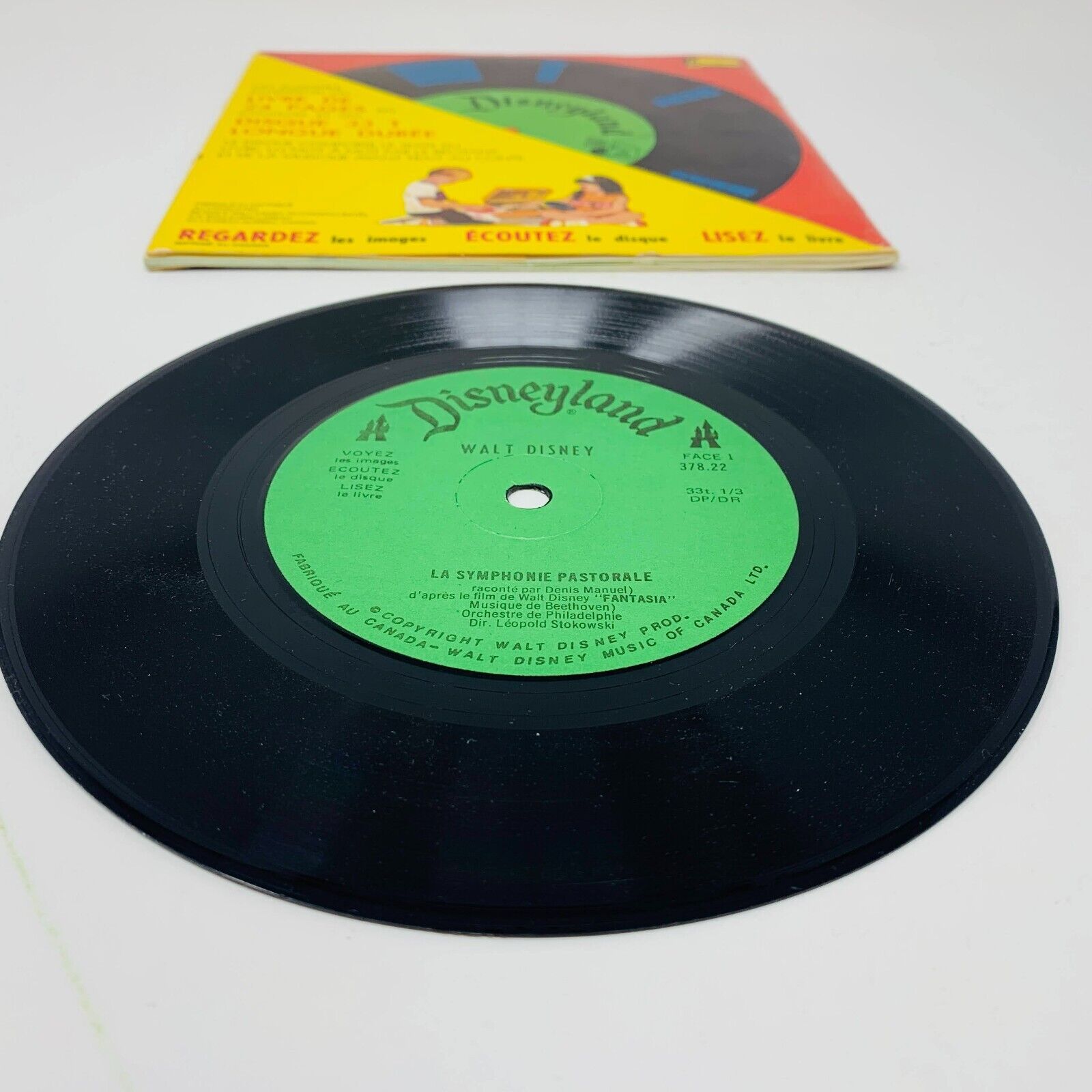 La Symphonie Pastorale Fantasia Livre Disque Disneyland Walt Disney Beethoven