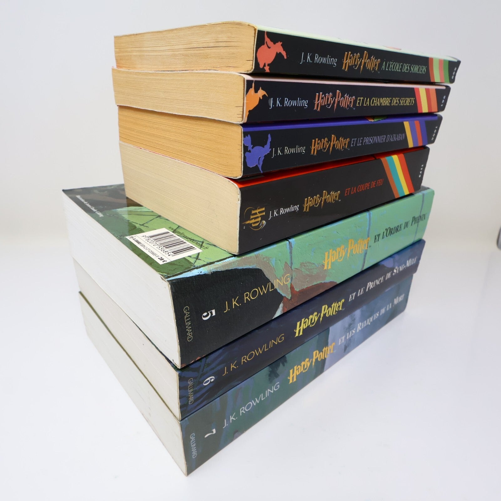 Harry Potter #1-7 Folio Junior Série Complète Lot 7 Livres J.K. Rowling Français
