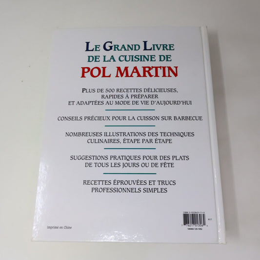 1987 Le Grand Livre de la Cuisine de Pol Martin Recettes Français Brimar HC 80s