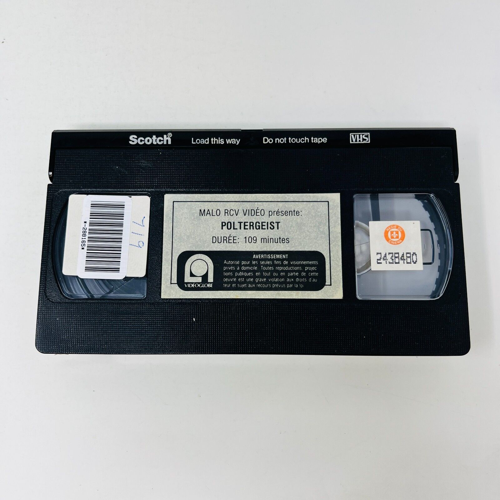 1982 Poltergeist VHS en Français/French NTSC Steven Spielberg Ex-Rental Clam Box