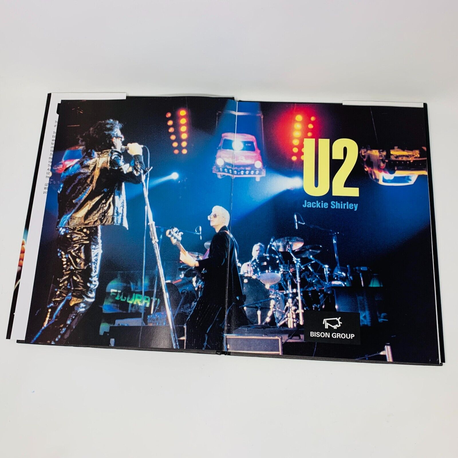 1993 U2 Bison Books Hardcover DJ Jackie Shirley Band Group Show Pictures Story