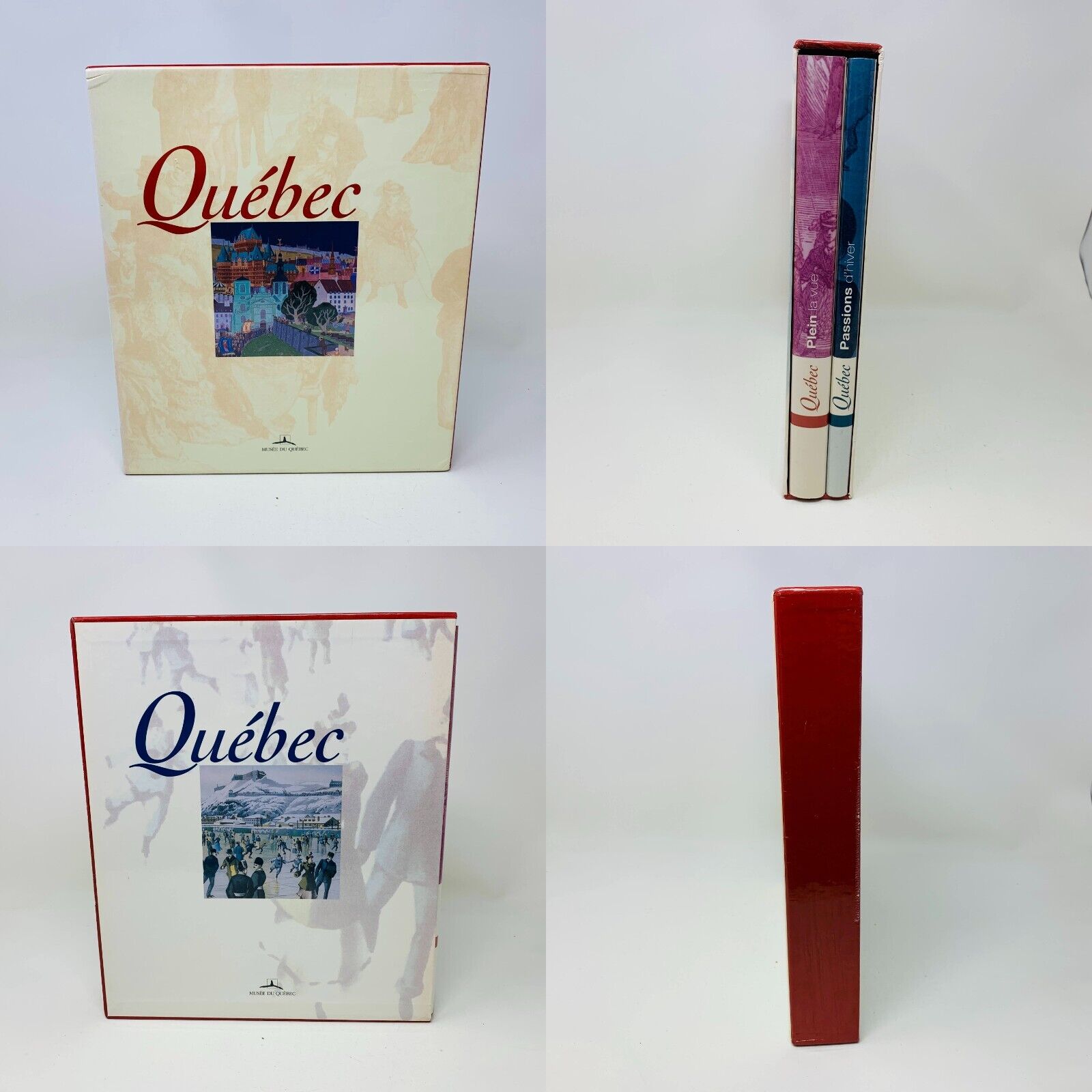 Coffret de Livres Musée du Québec Exposition "Plein la Vue" & "Passions d'Hiver"
