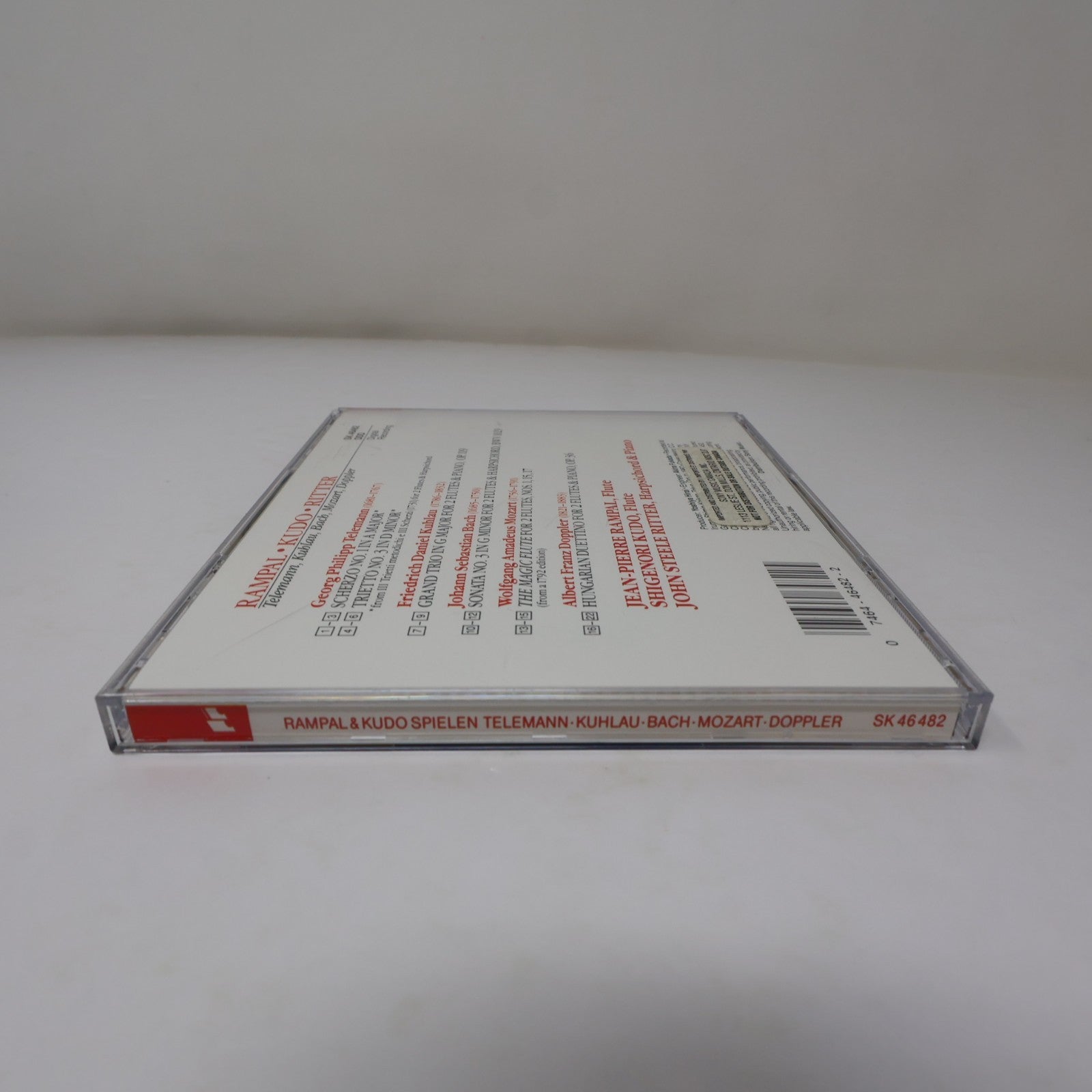 Rampal & Kudo Play Telemann/Kuhlau/Bach/Mozart/Doppler CD Ritter Sony SK 46 482