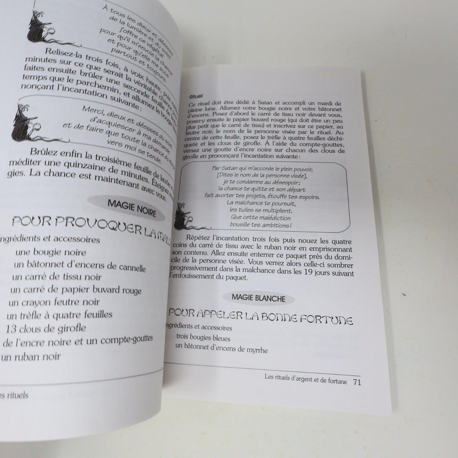 2005 Initiation à la Magie Blanche et à la Magie Noire Québecor Ésotérisme Livre