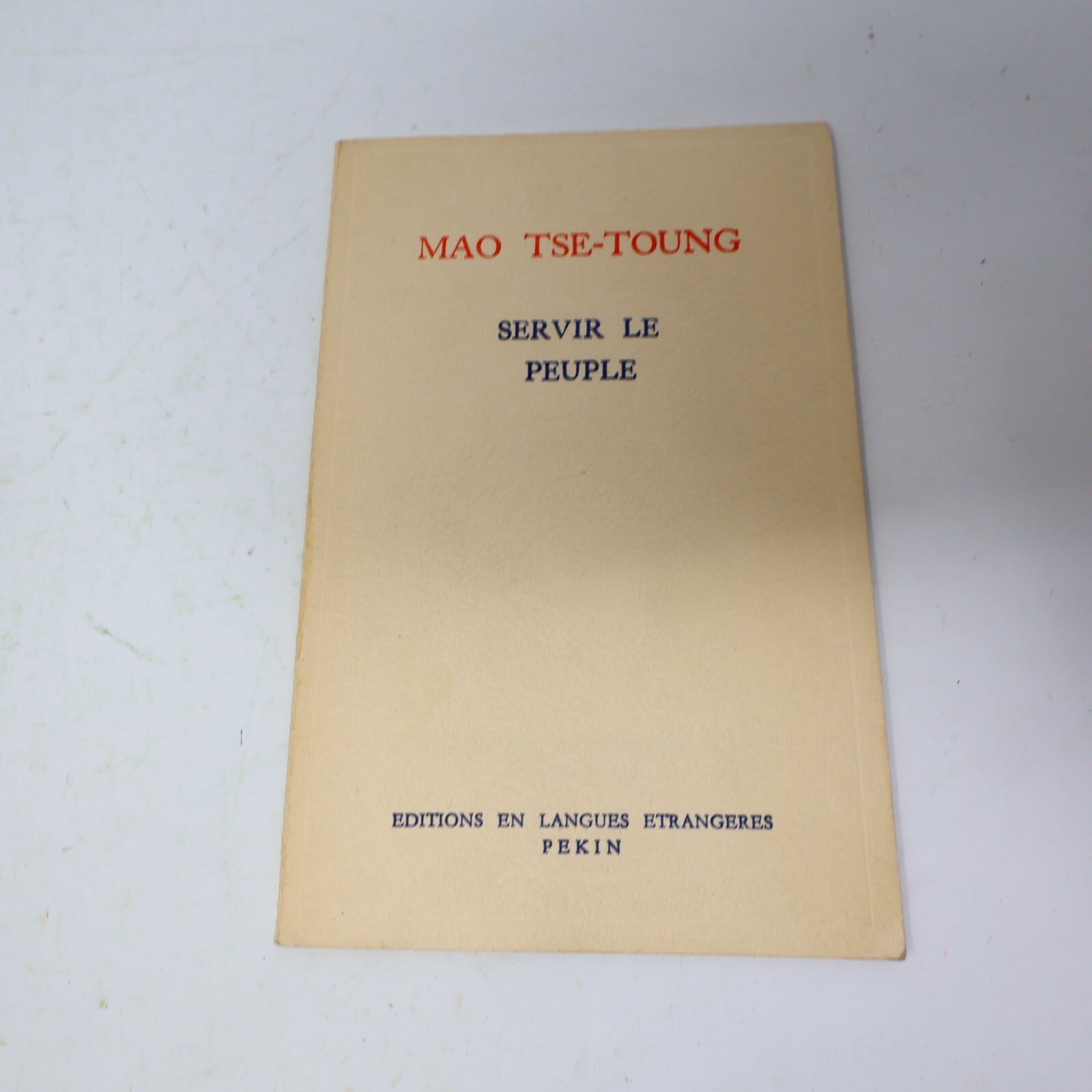 1972 Textes Choisis de Mao Tsetoung Politique Société Français Paperback Livre