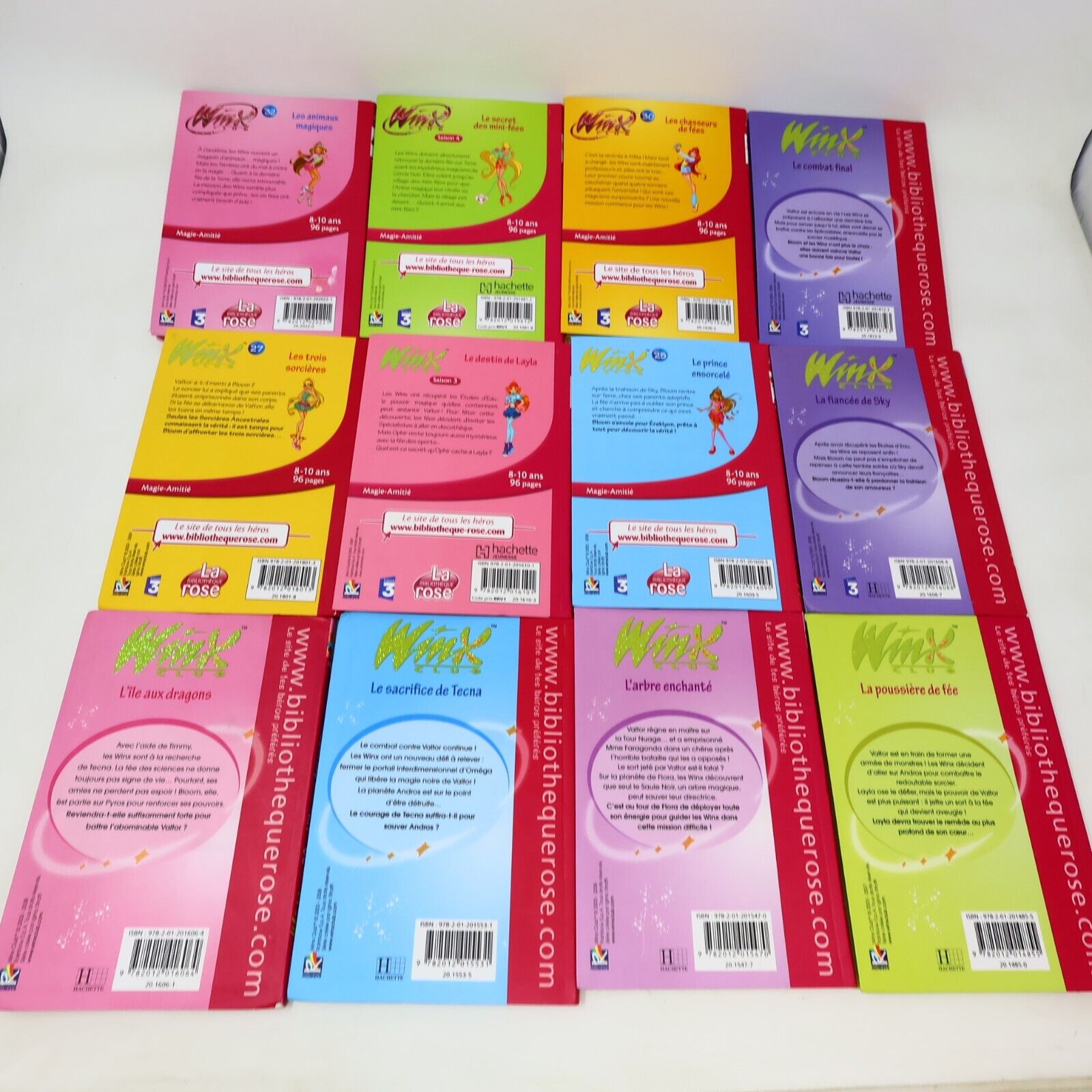 Winx Club La Bibliothèque Rose Enfants Ados Fées Lot 40 Livres Français French