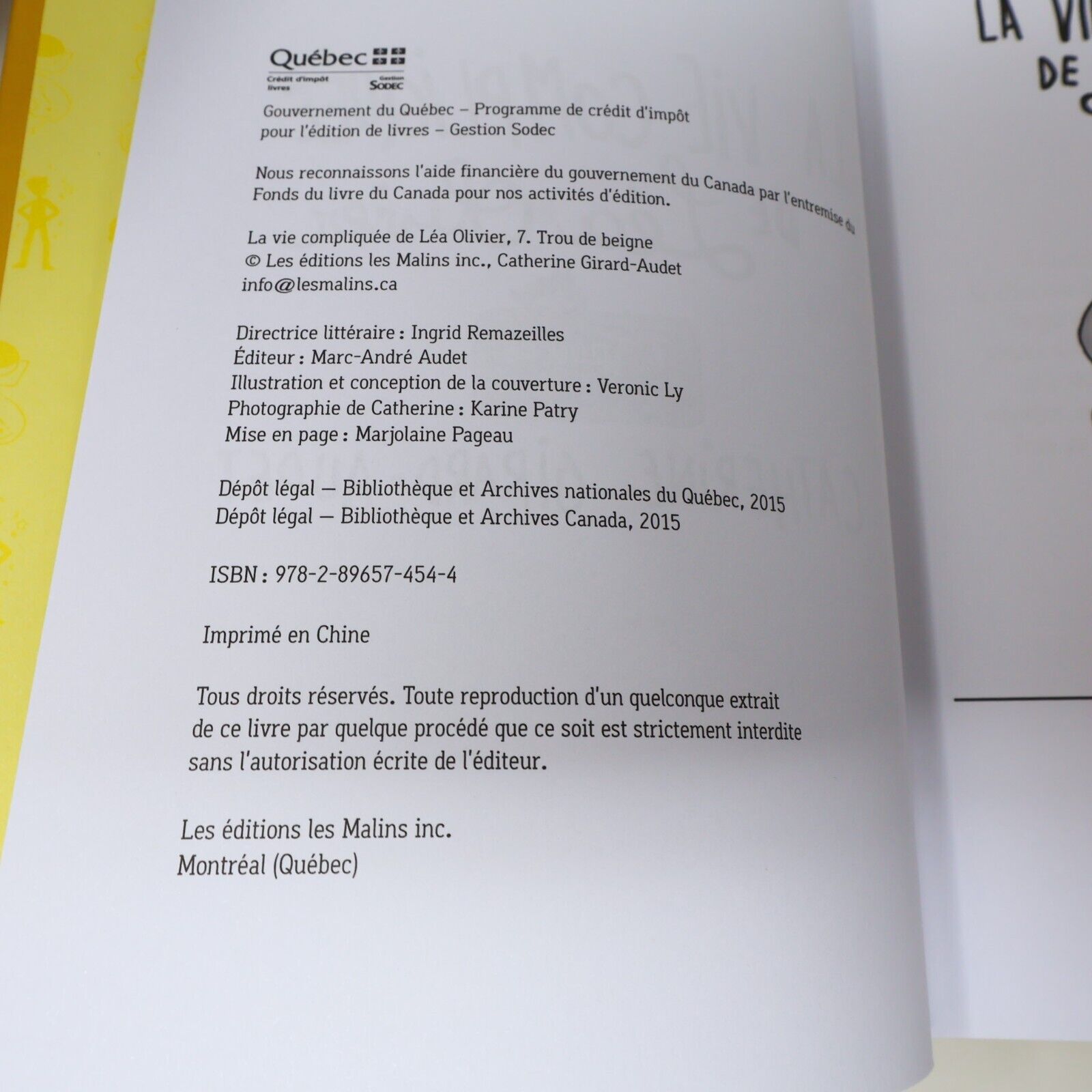 2016 La Vie Compliquée de Léa Olivier Coffret #3 de Catherine Girard-Audet Livre