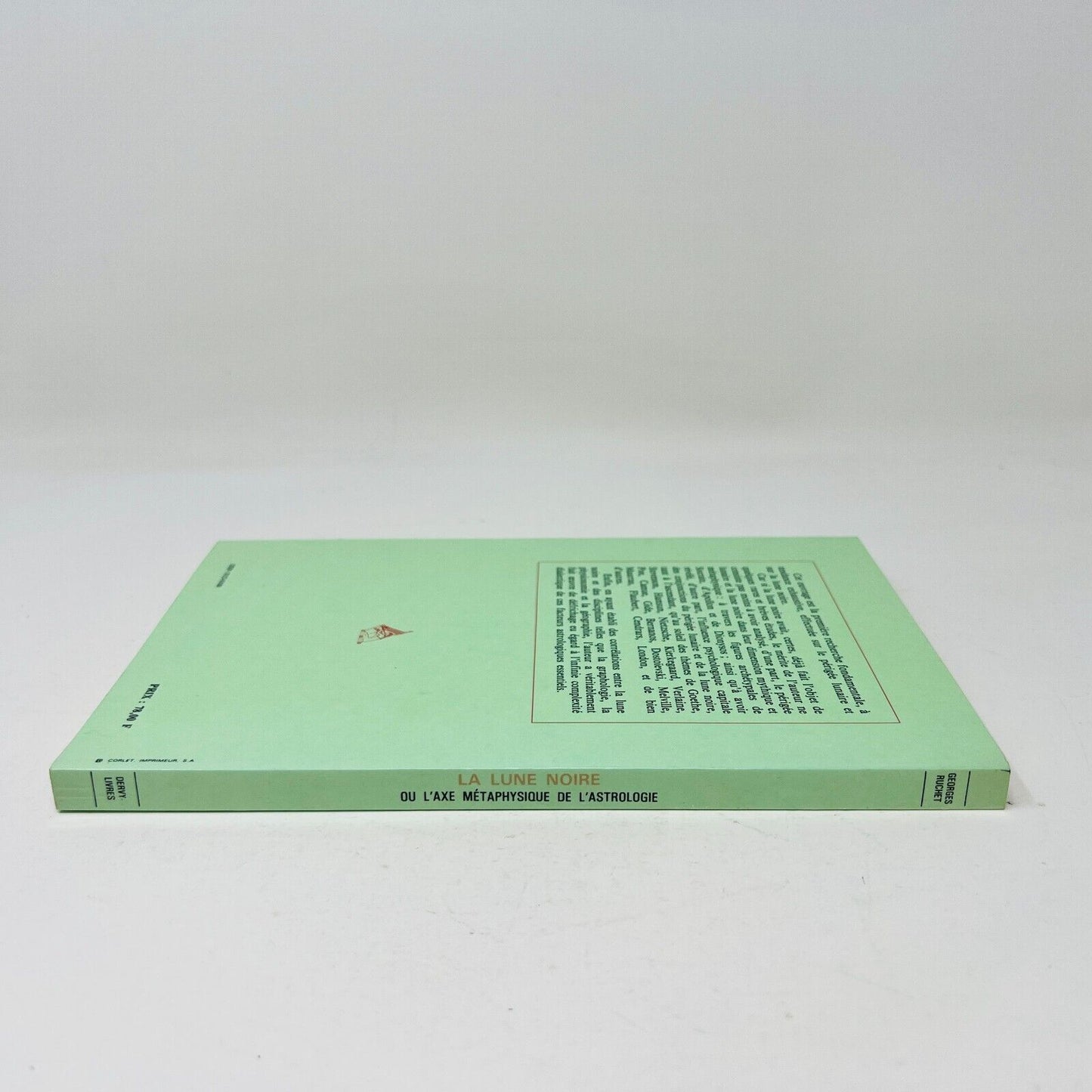 1985 La Lune Noire ou L'Axe Métaphysique de l'Astrologie Livre de Georges Ruchet