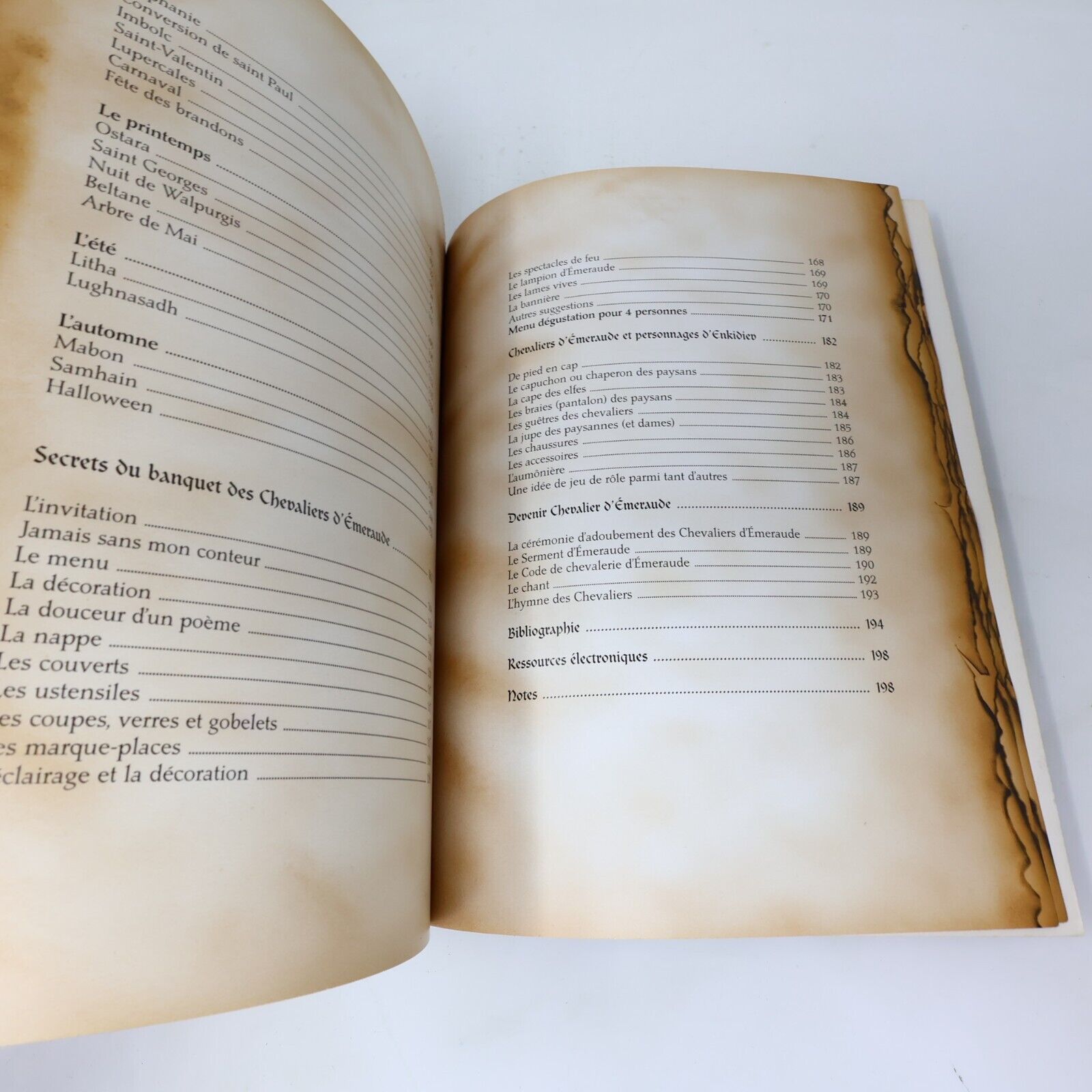 2008 Chevaliers d'Émeraude Les Fêtes de Parandar Cuisine Recettes Français Livre