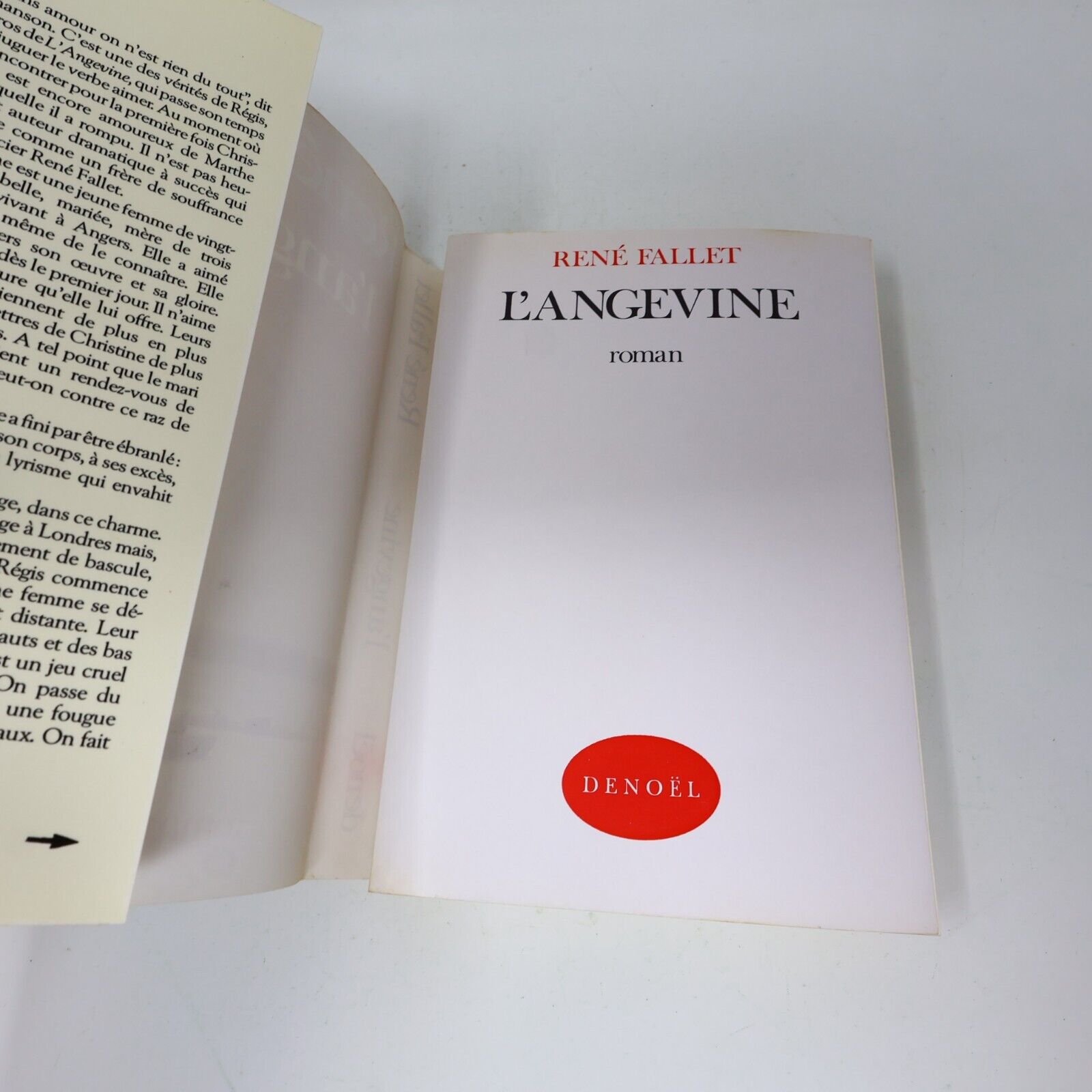 René Fallet L'Angevine Le Braconnier de Dieu Littérature Française Lot 2 Livres