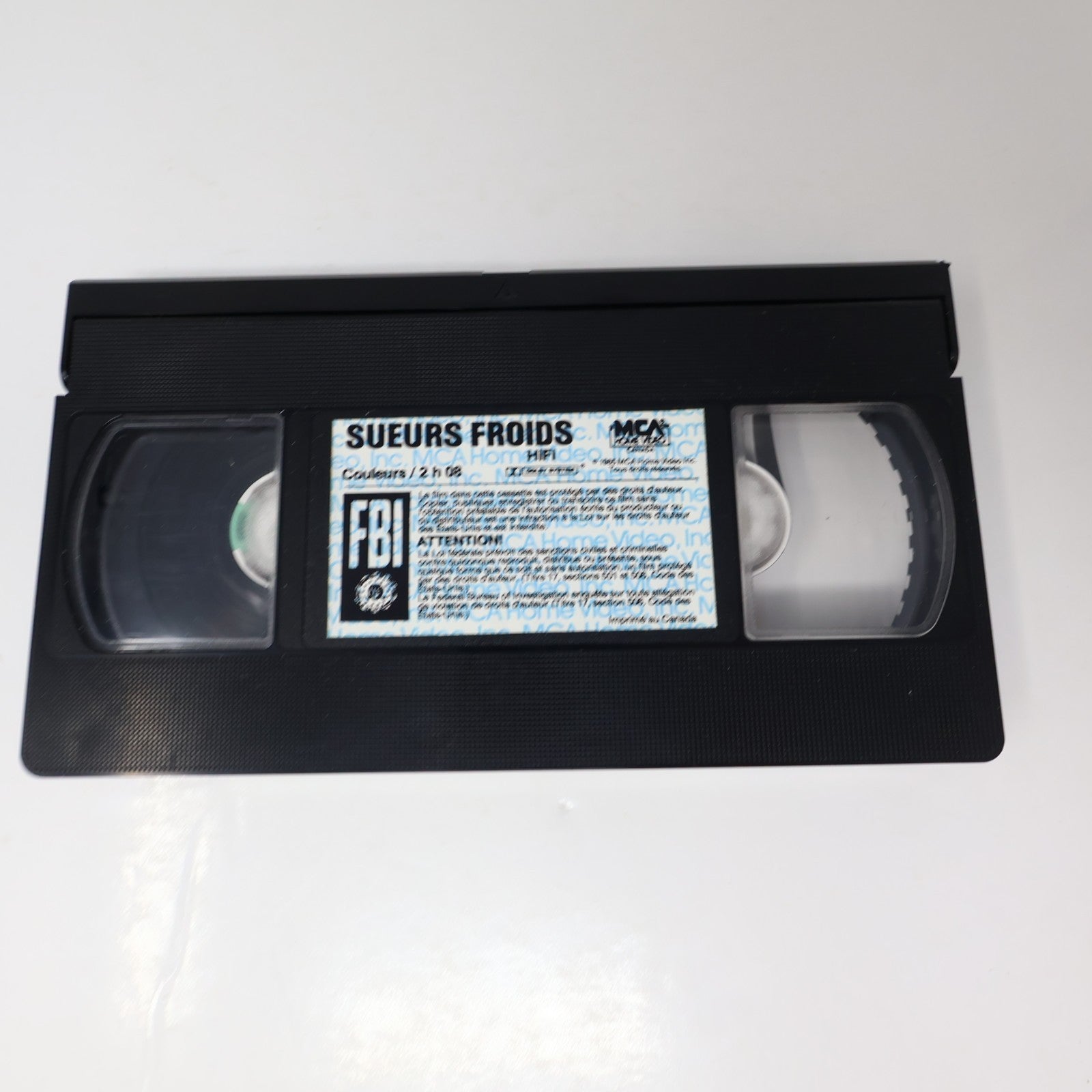 Sueurs Froides (Vertigo) VHS Français/French NTSC James Stewart Alfred Hitchcock