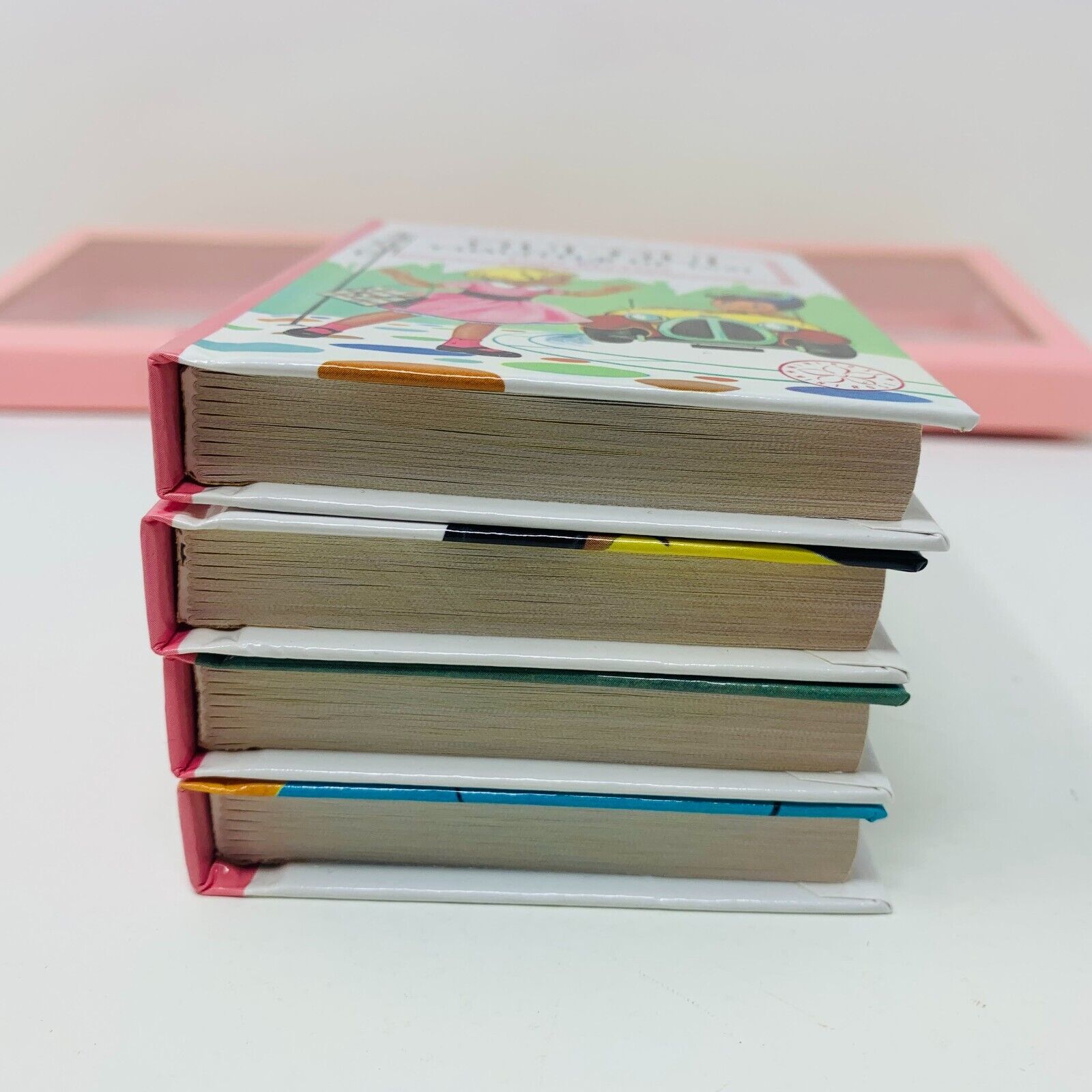 2006 Coffret La Bibliothèque Rose a 150 Ans 4 Livres Miniatures Chaulet Blyton