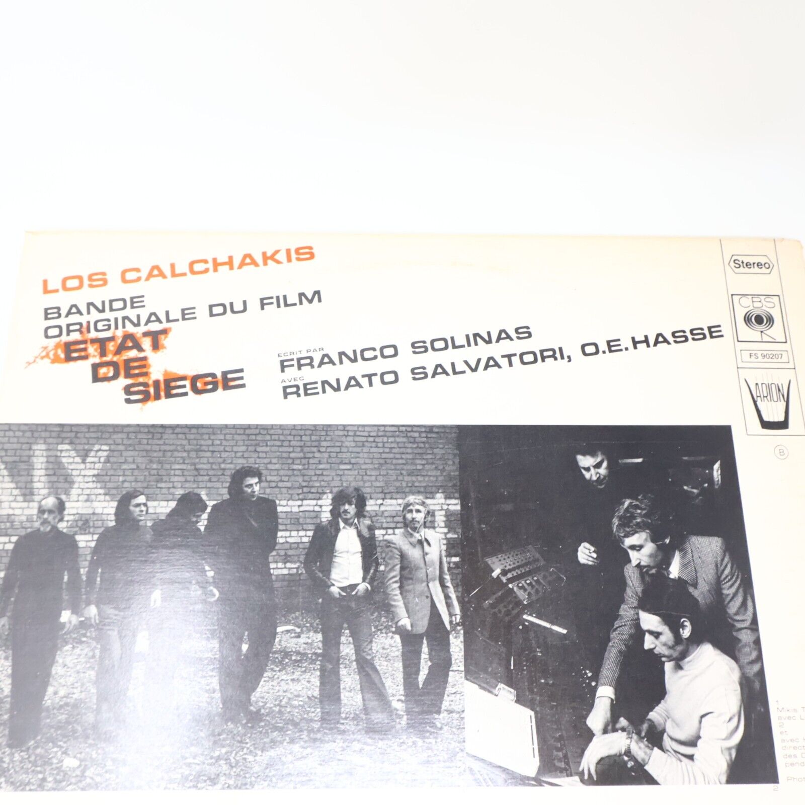 Los Calchakis État de Siège Film Soundtrack LP Disque FS 90207 Mikis Theodorakis