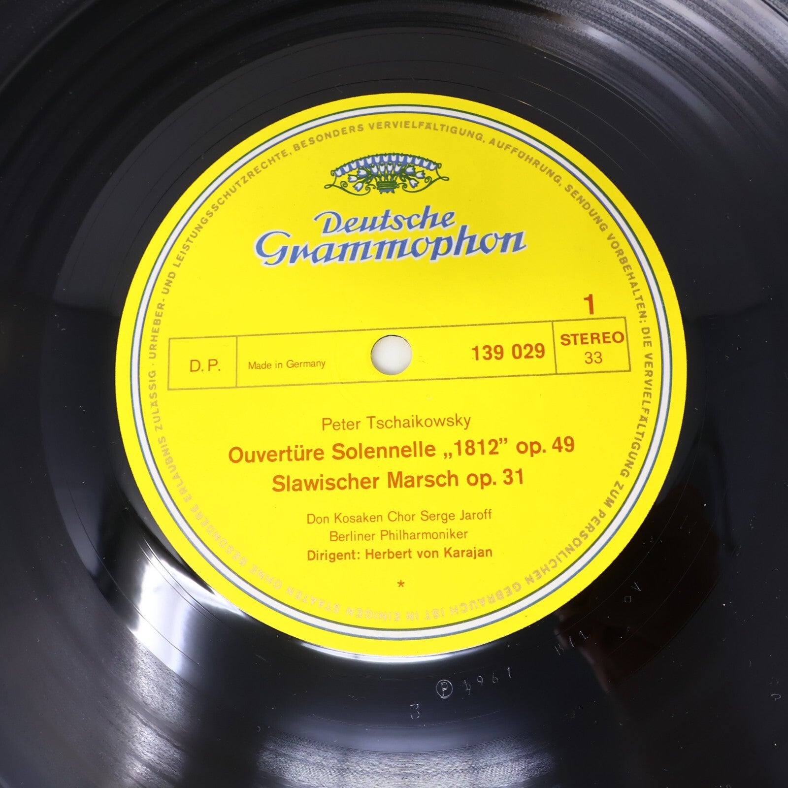 Tschaikowsky Von Karajan Ouverture 1812 Marche Slave Romeo Julia Record 139 029