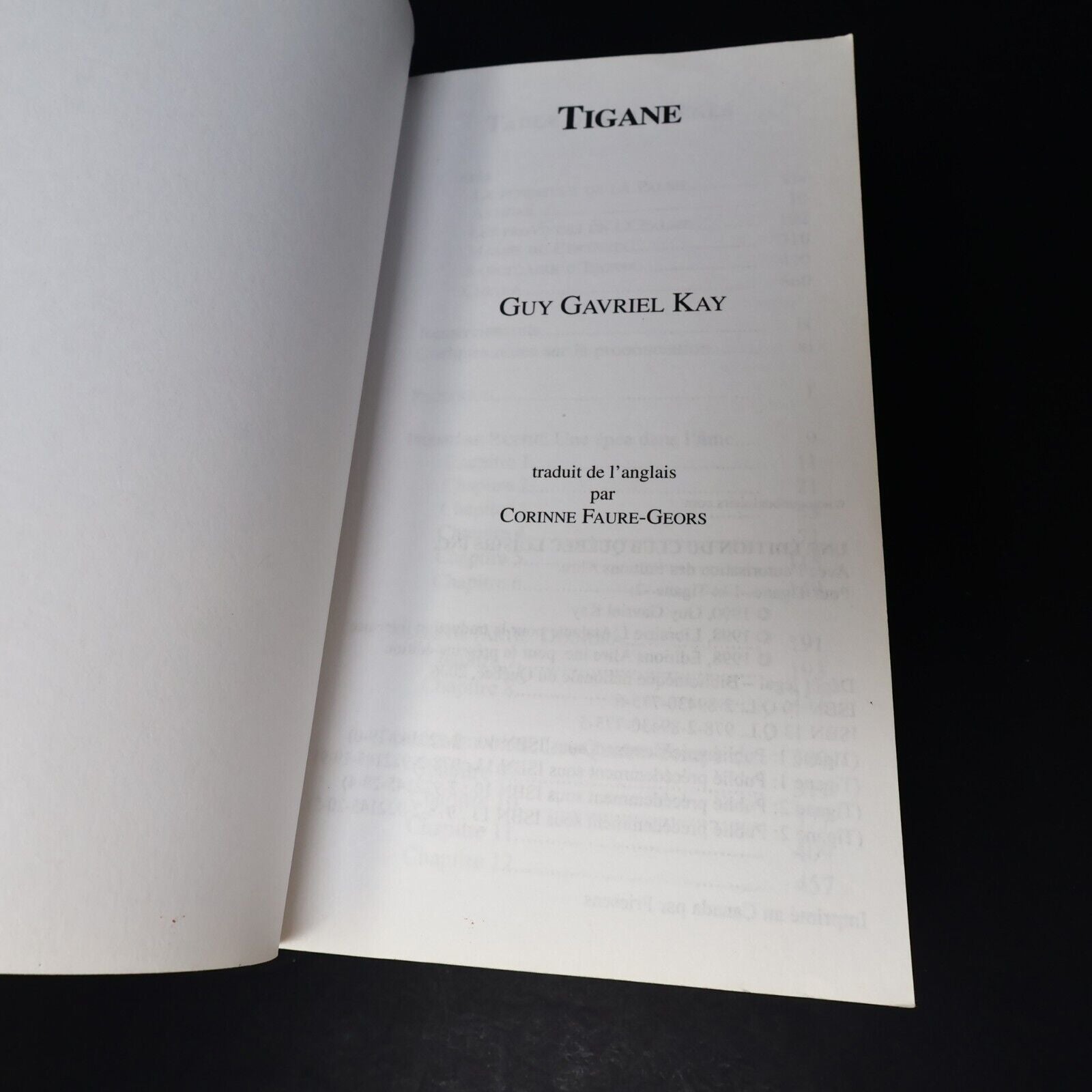 1998 Tigane de Guy Gavriel Kay Édition Intégrale Fantasy BCE Québec Loisirs PB