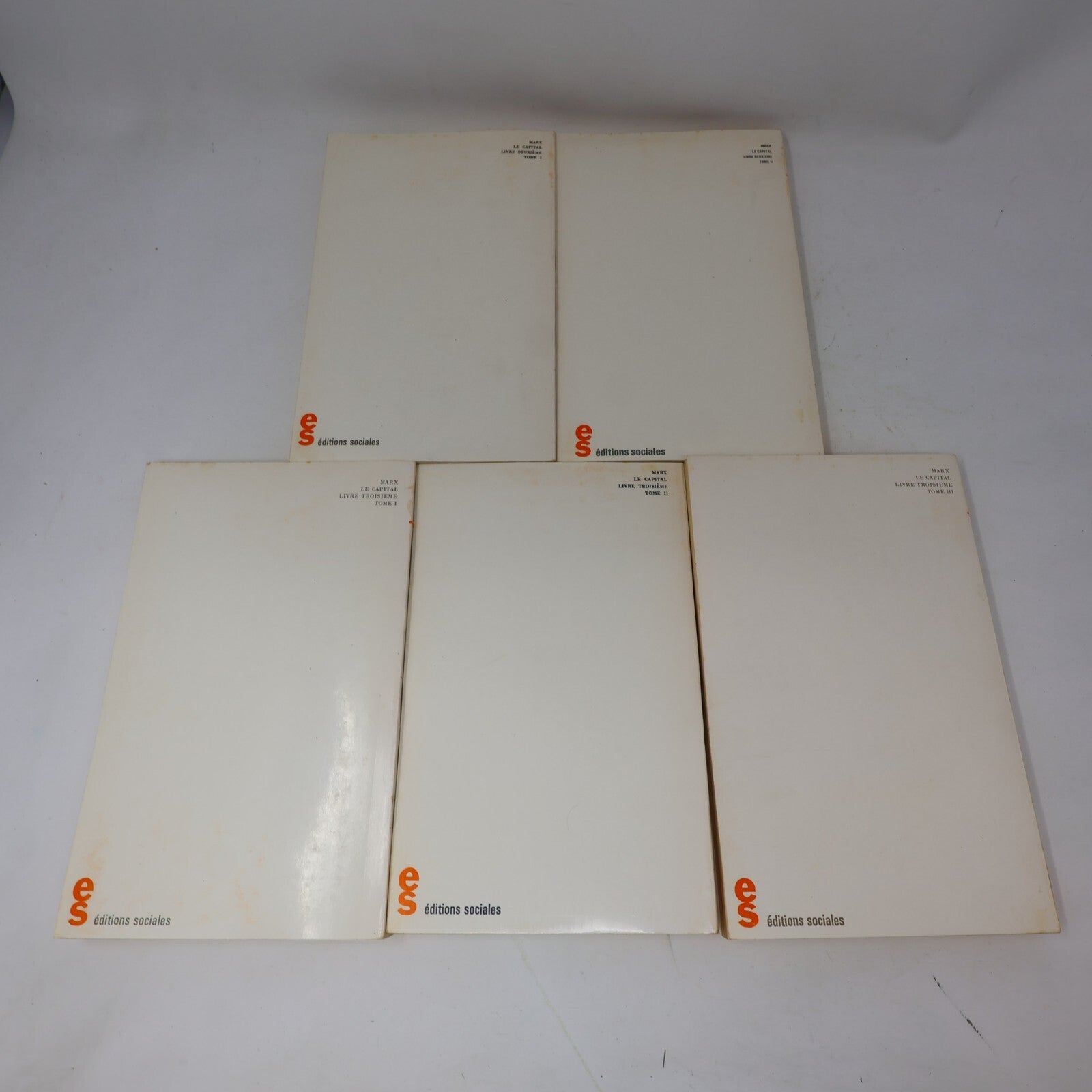 Le Capital #1-8 Lot 9 Livres Karl Marx Éditions Sociales Série Complète Français