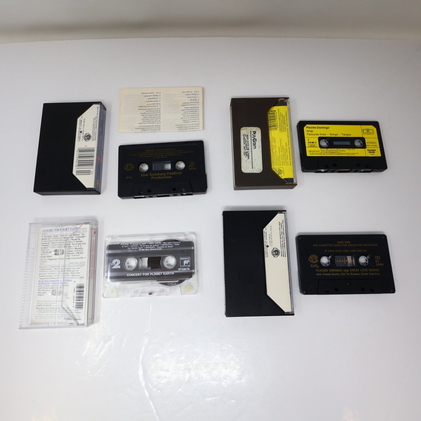 Placido Domingo 11 Cassettes Lot Arias/Save your Nights for Me/Unknown Puccini