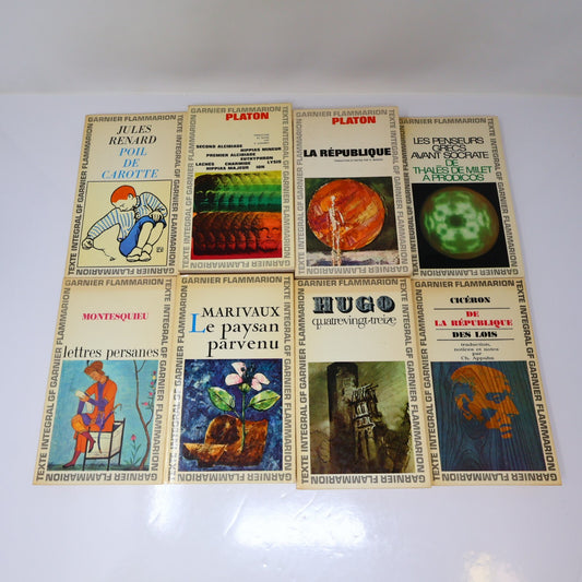 Littérature Philosophie Lot 20 Livres Garnier/Flammarion Platon/Virgile/Hugo 60s