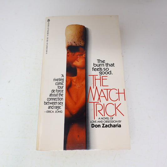 1984 The Match Trick Don Zacharia Berkley Eroticism Humor Paperback Book 80s PB