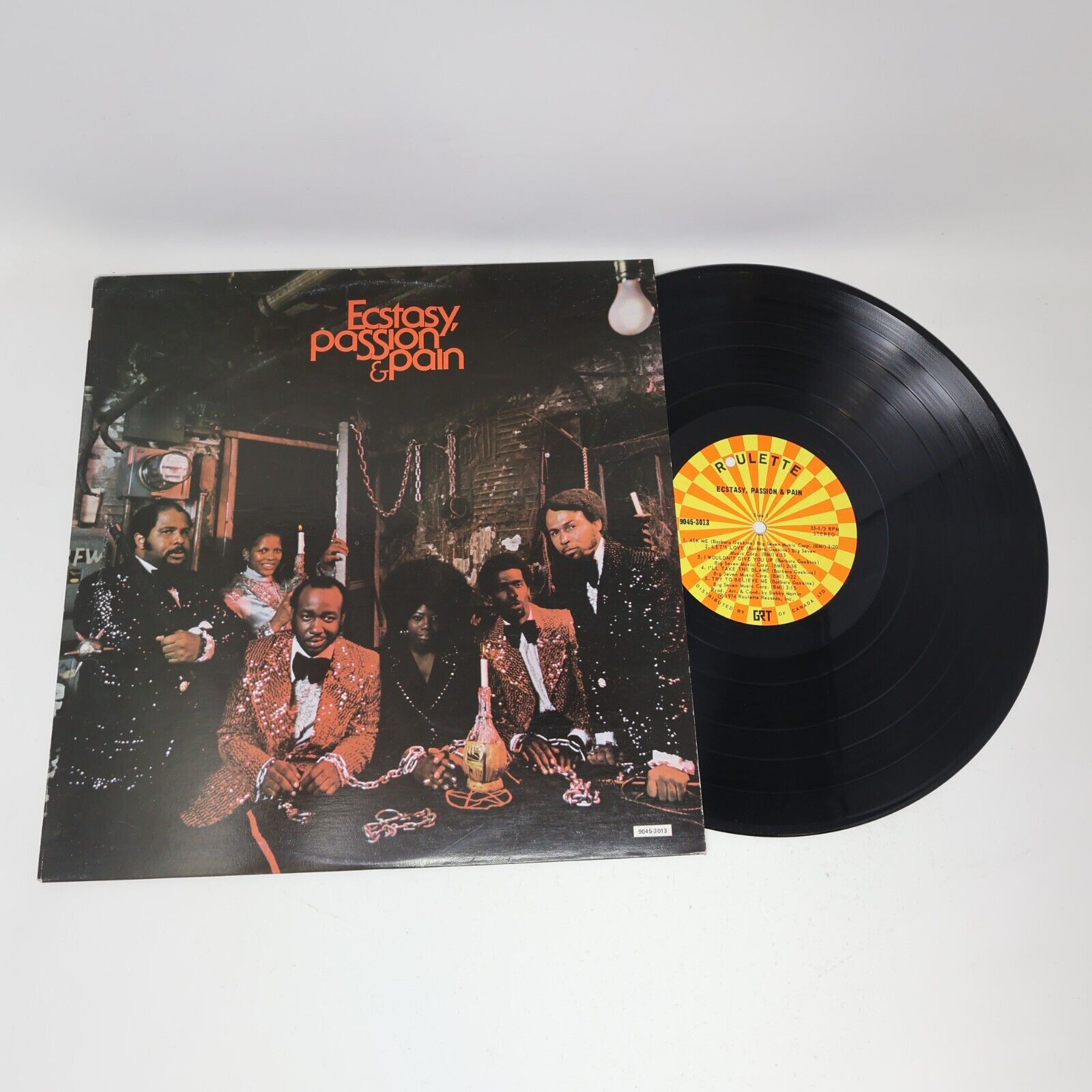 Ecstasy, Passion & Pain Self Titled LP Record Vinyl 1974 Roulette 9045-3013 Funk