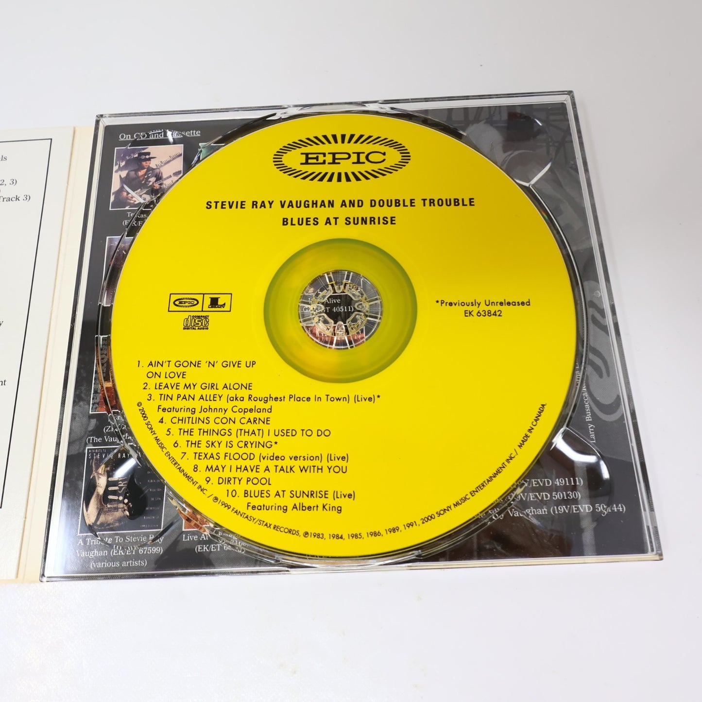 Blues At Sunrise CD Stevie Ray Vaughan/Double Trouble Epic 2000 Rock EH 63842