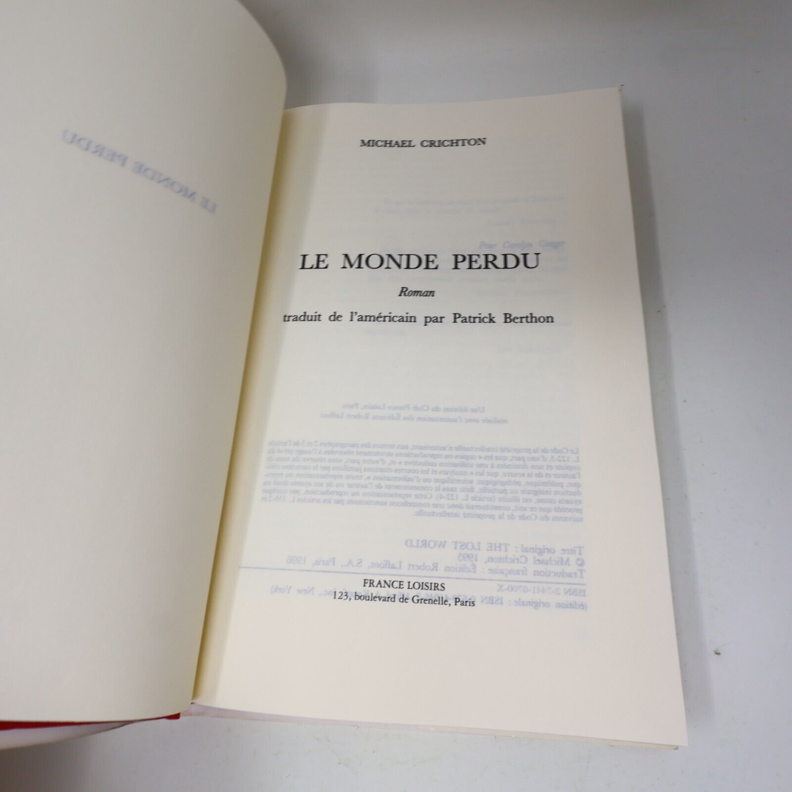 Michael Crichton Le Parc Jurassique Monde Perdu Turbulence Lot 4 Livres Français