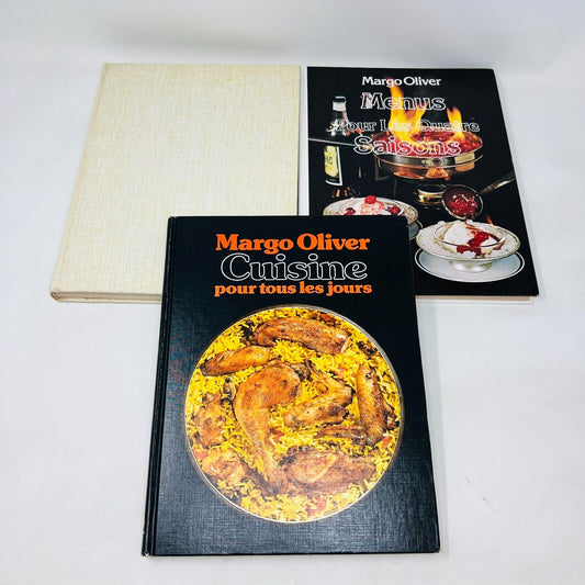 3x Margo Oliver Cuisine de Choix/Menus Quatre Saisons/Jours Lot Livres Recettes