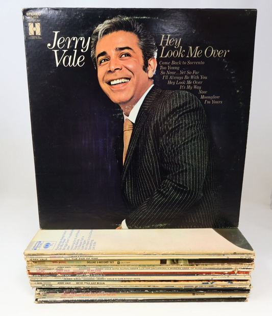 Lot of 25 Jerry Vale LP Record Vinyl Till the End of Time Greatest Hits 1960s