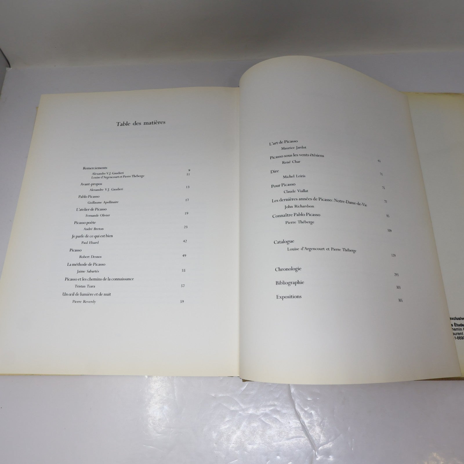Pablo Picasso Rencontre à Montréal Art Catalogue d'Exposition 1985 HC Français