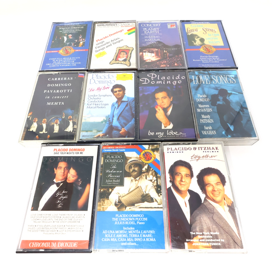 Placido Domingo 11 Cassettes Lot Arias/Save your Nights for Me/Unknown Puccini