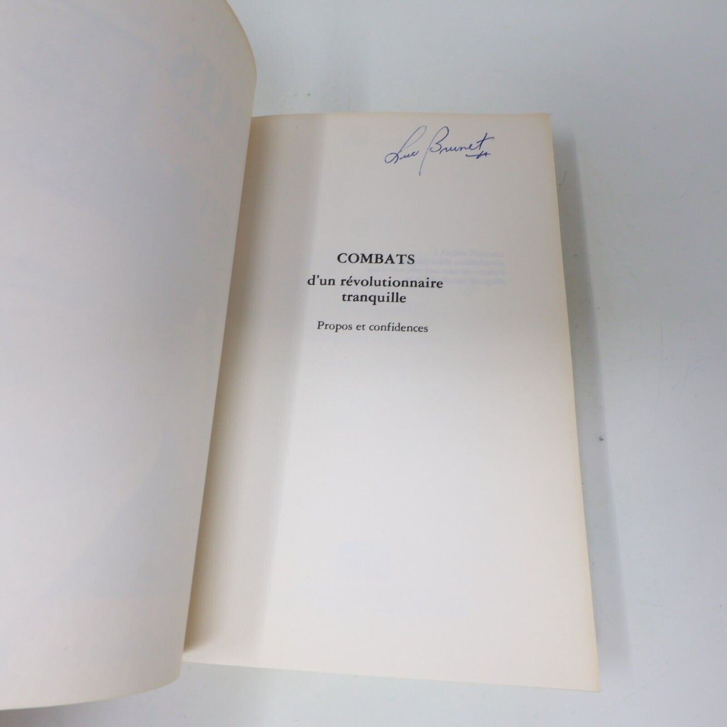 1989 Combats d'un Révolutionnaire Tranquille Paul Gérin-Lajoie Biographie Québec