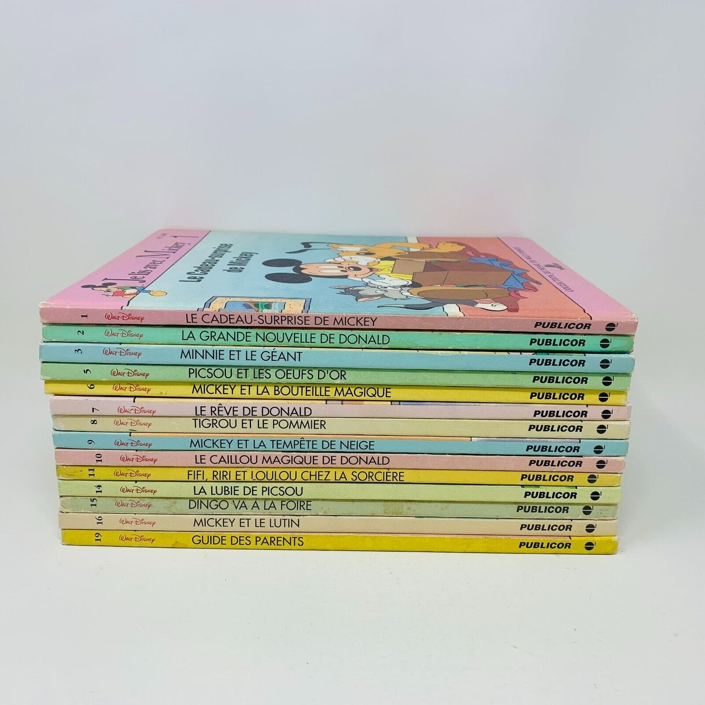 Je Lis avec Mickey Lot de 14 Livres Disney Enfants Français Children French 90s