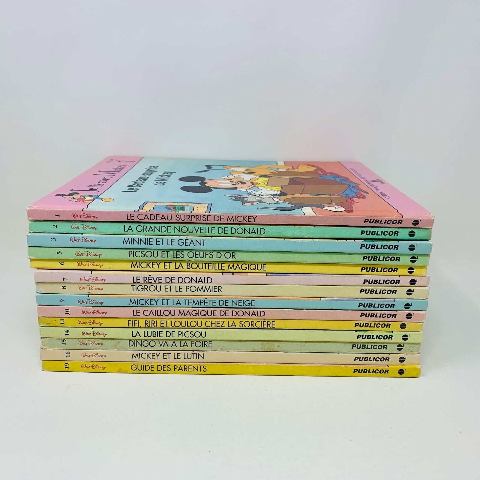 Je Lis avec Mickey Lot de 14 Livres Disney Enfants Français Children French 90s