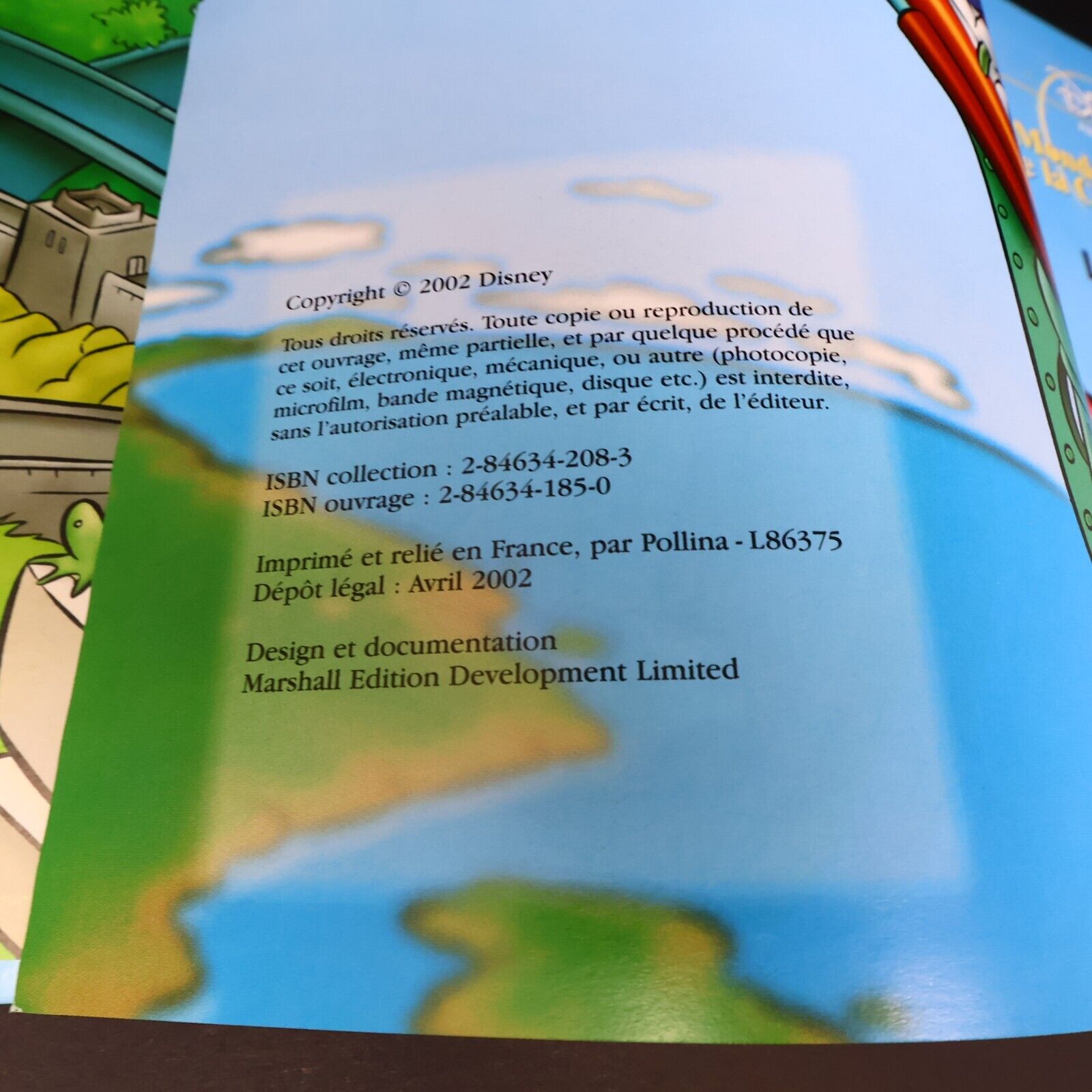 Lot 7 Livres Le Monde Merveilleux de la Connaissance Enfants Disney Français HC