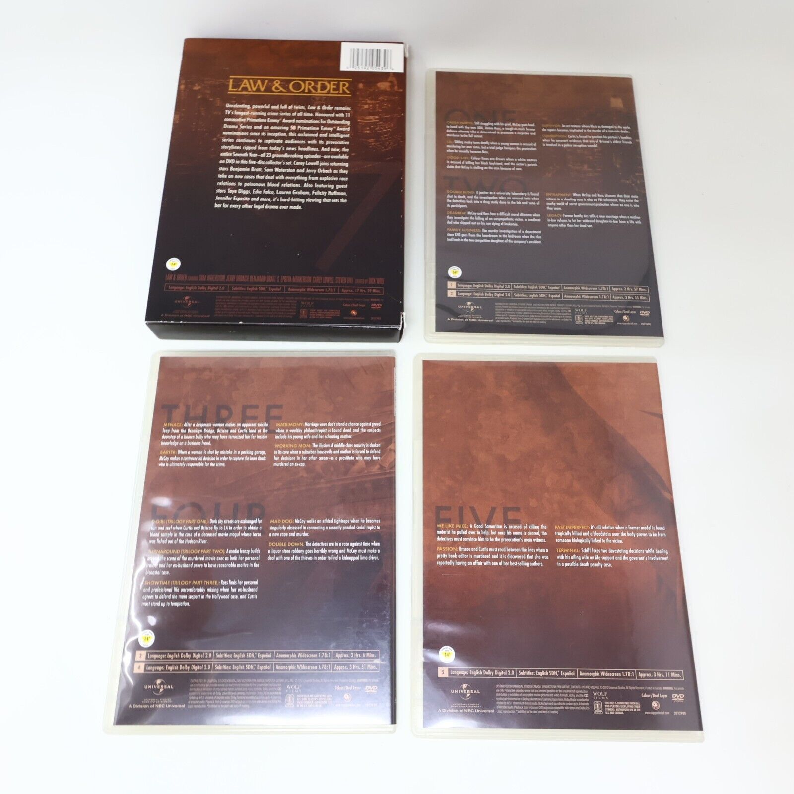 Law & Order The Seventh Year #7 Season 96-97 DVD Tested TV Series 2010 Region 1