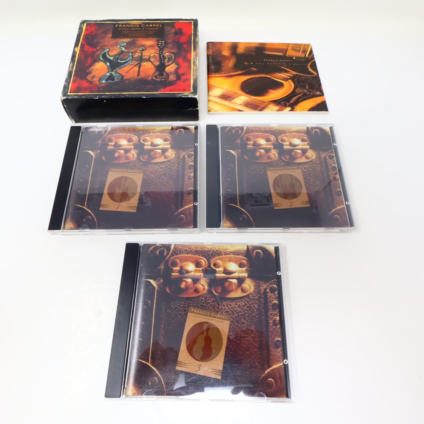 Francis Cabrel Coffret 3 CD D'une Ombre à L'autre 1991 Sarbacane French Folk